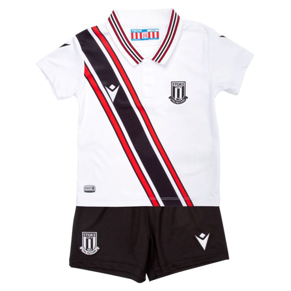 Camiseta Stoke City 2nd Niño 2022-2023 Blanco